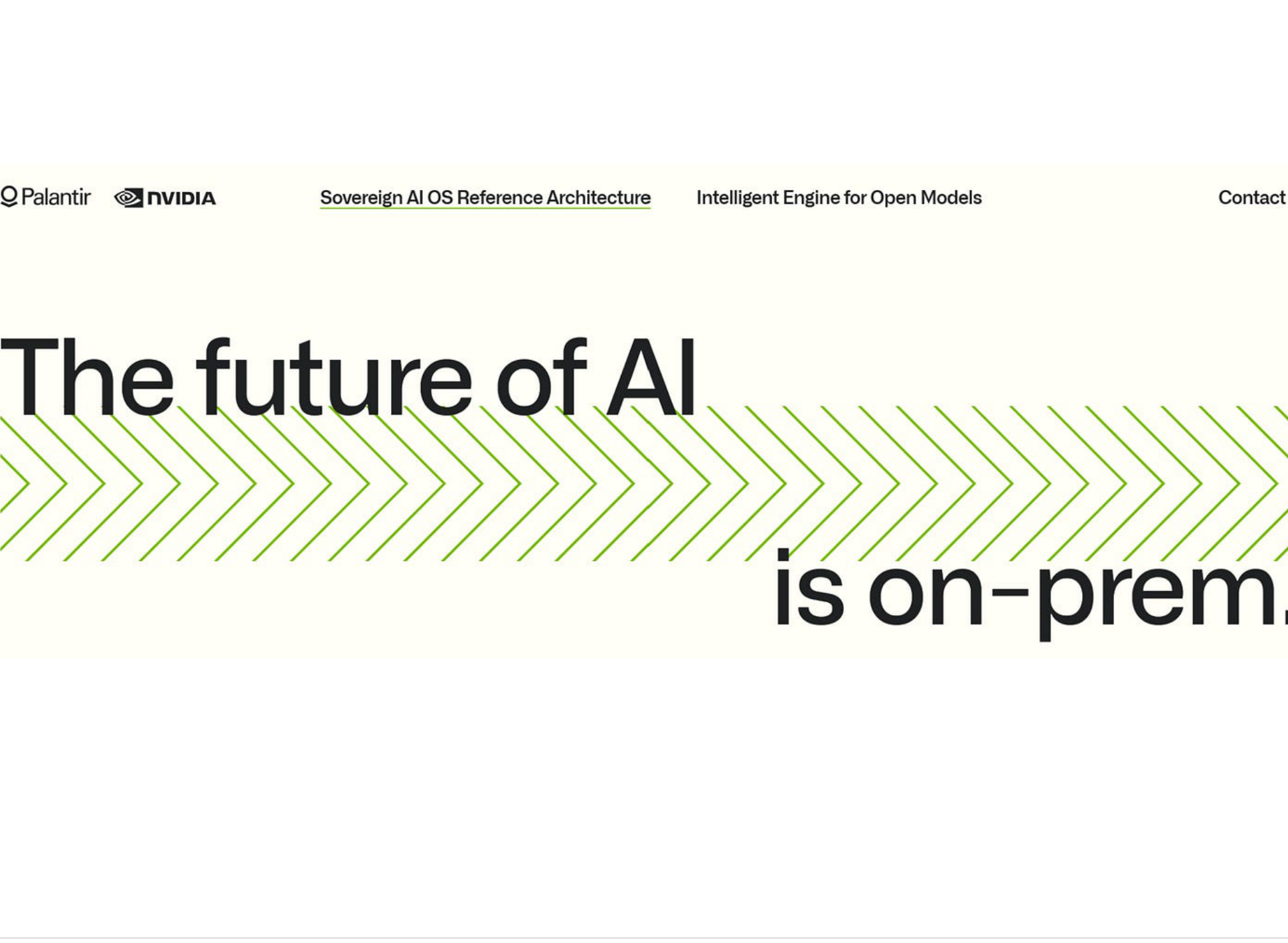 Palantir and Nvidia sovereign AI on-premise illustration.