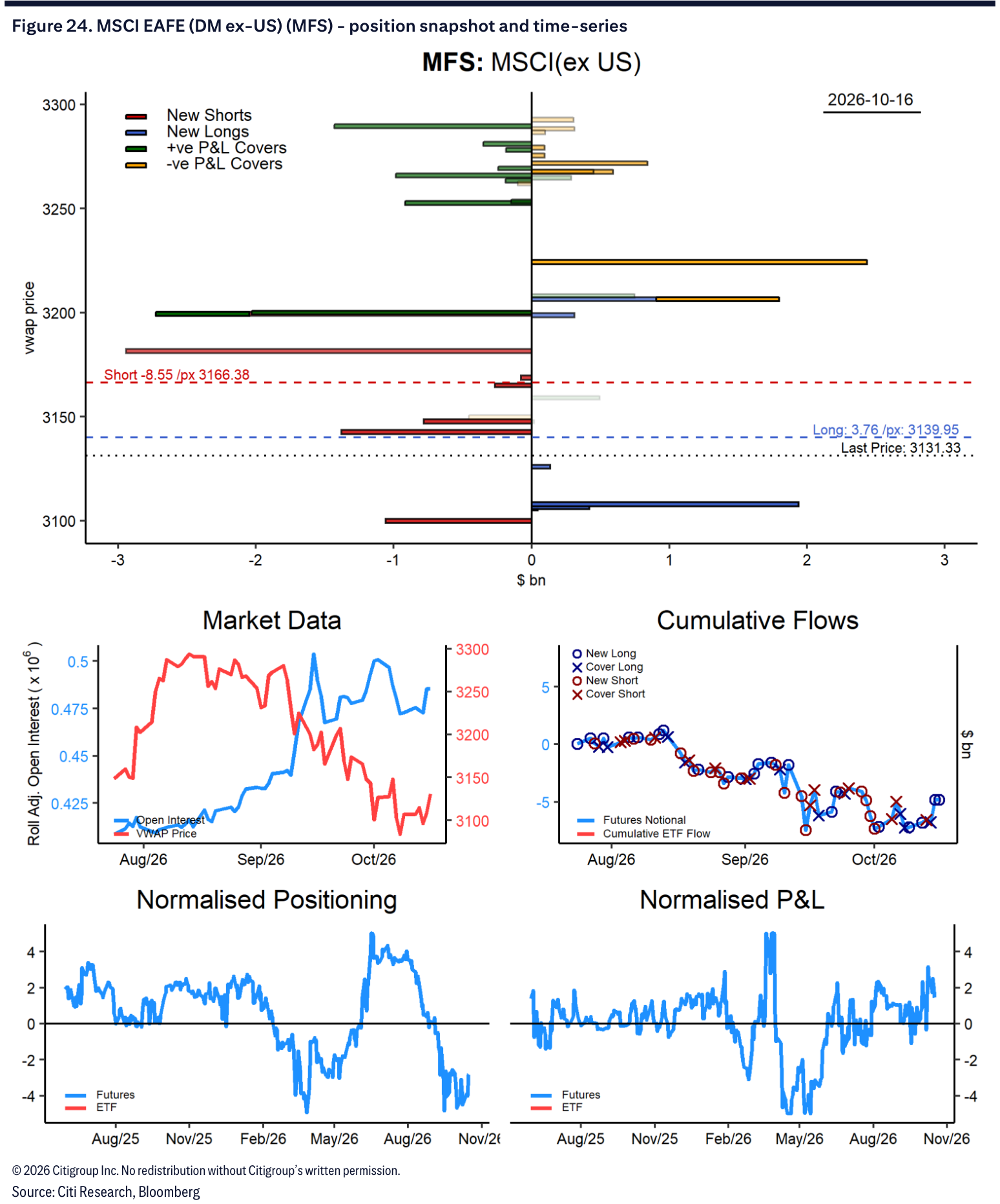 Figure 24. MSCI EAFE (DM ex-US) (MFS) - position snapshot and time-series
