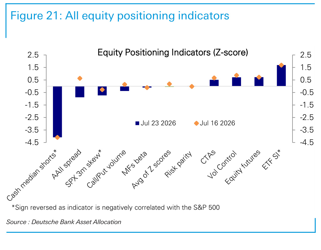 Figure 21. All equity positioning indicators
