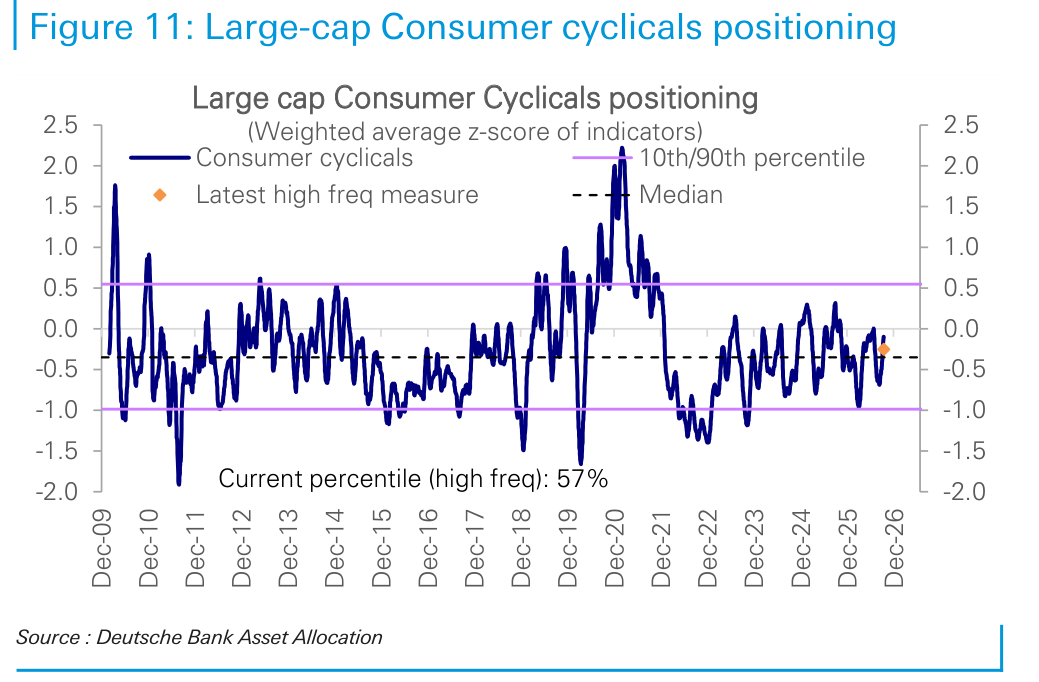 Large-cap Consumer cyclicals positioning