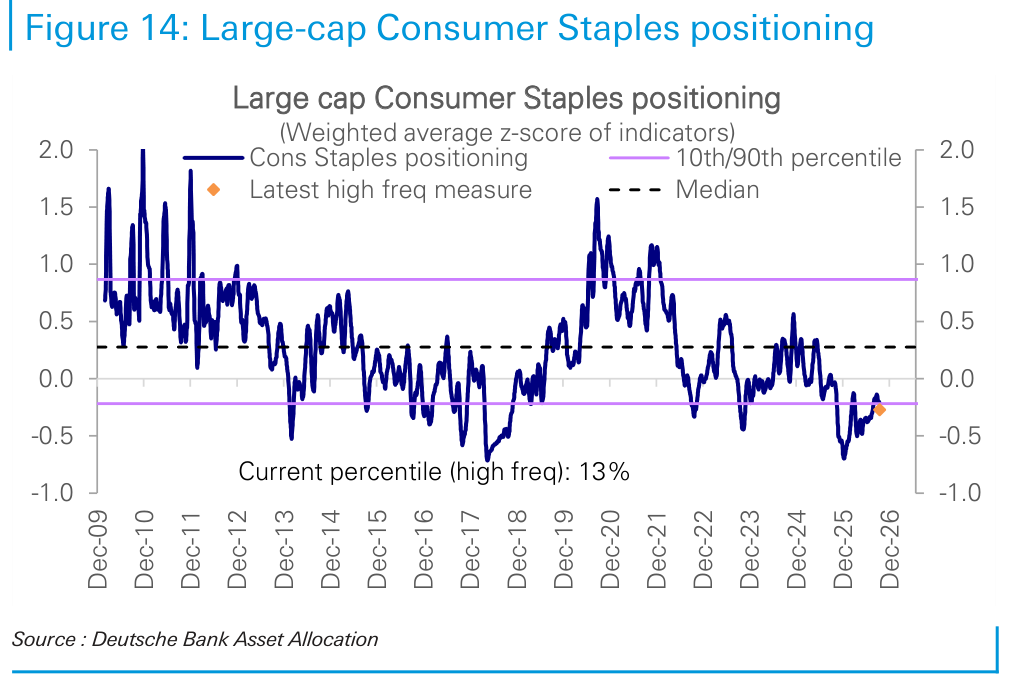 Large-cap Consumer Staples positioning