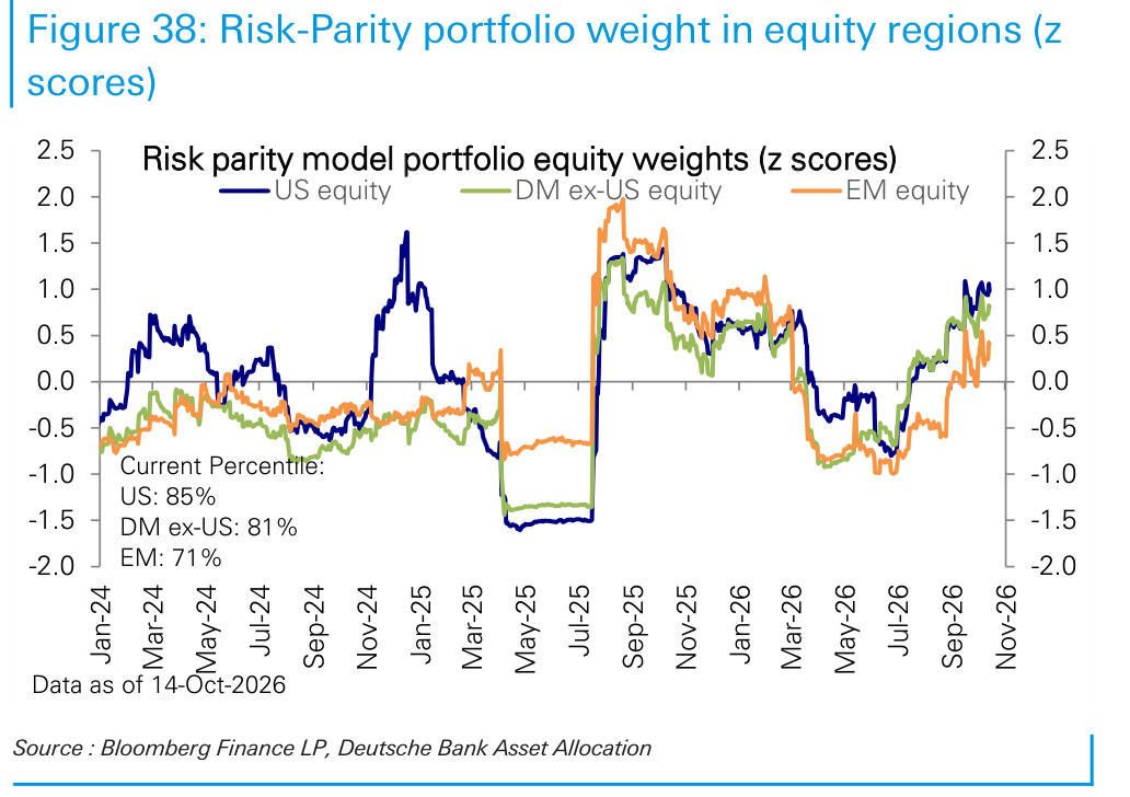 Risk-Parity portfolio weight in equity regions (z