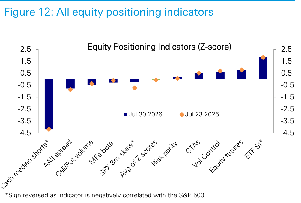 Figure 12. All equity positioning indicators
