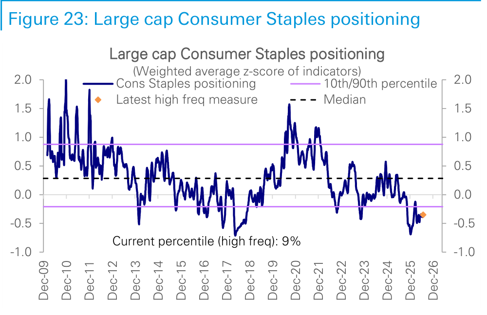 Figure 23. Large cap Consumer Staples positioning