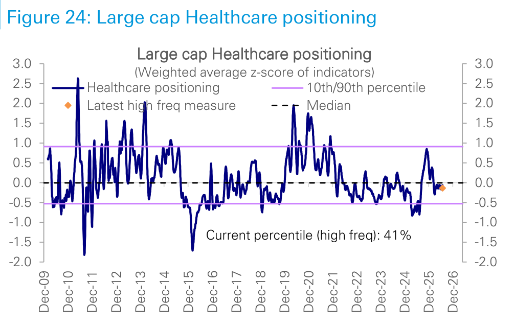 Figure 24. Large cap Healthcare positioning