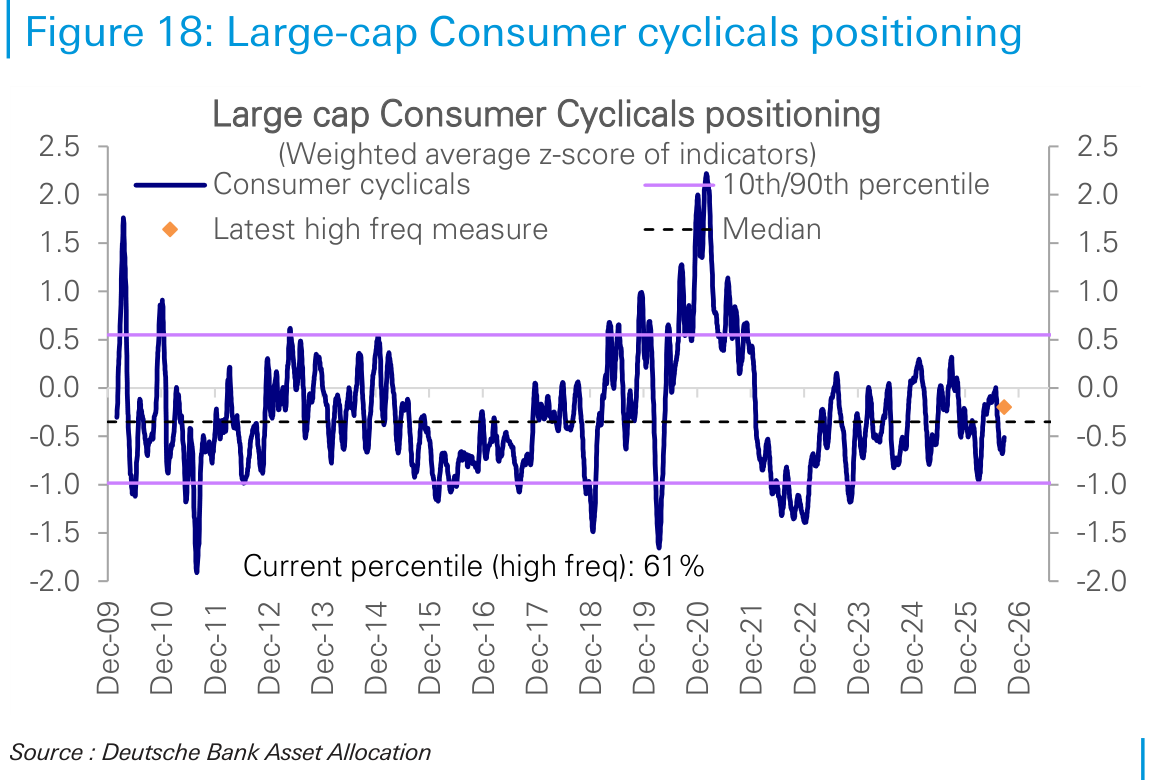 Large-cap Consumer cyclicals positioning