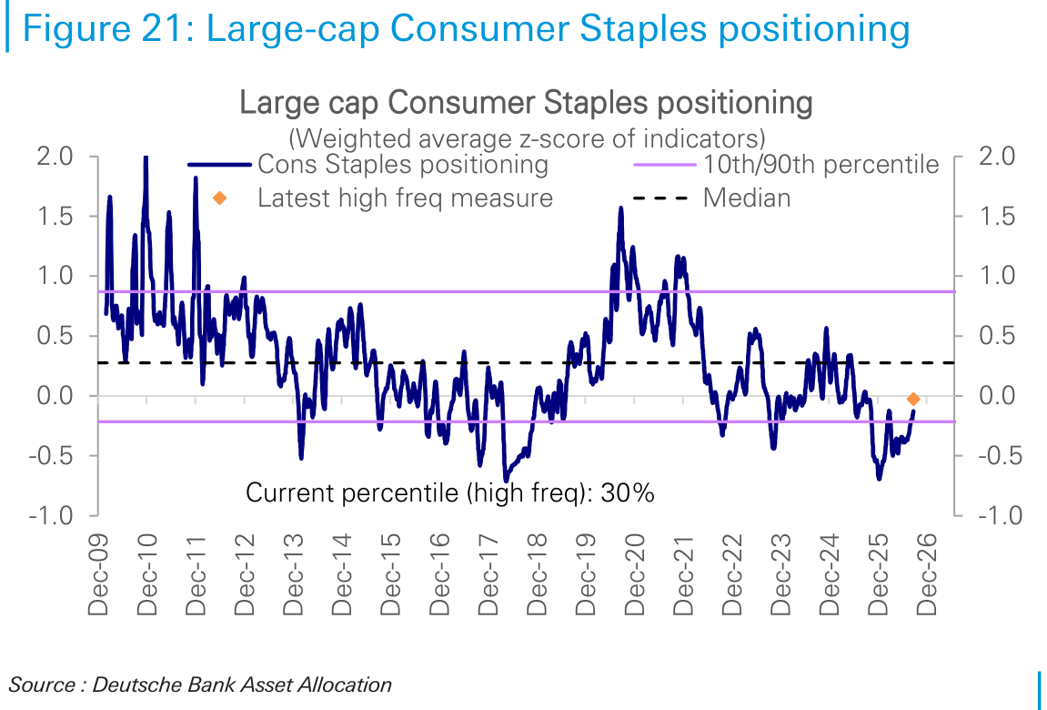 Large-cap Consumer Staples positioning