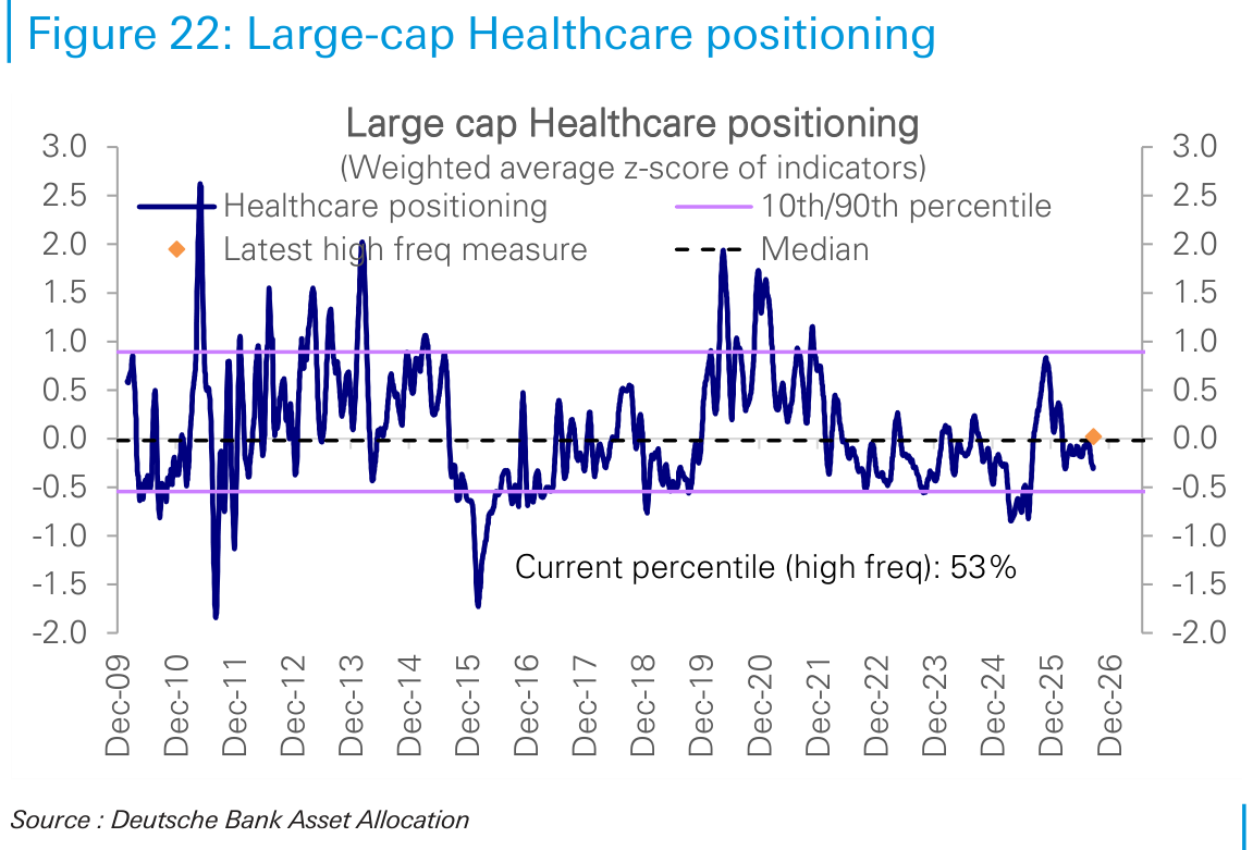 Large-cap Healthcare positioning