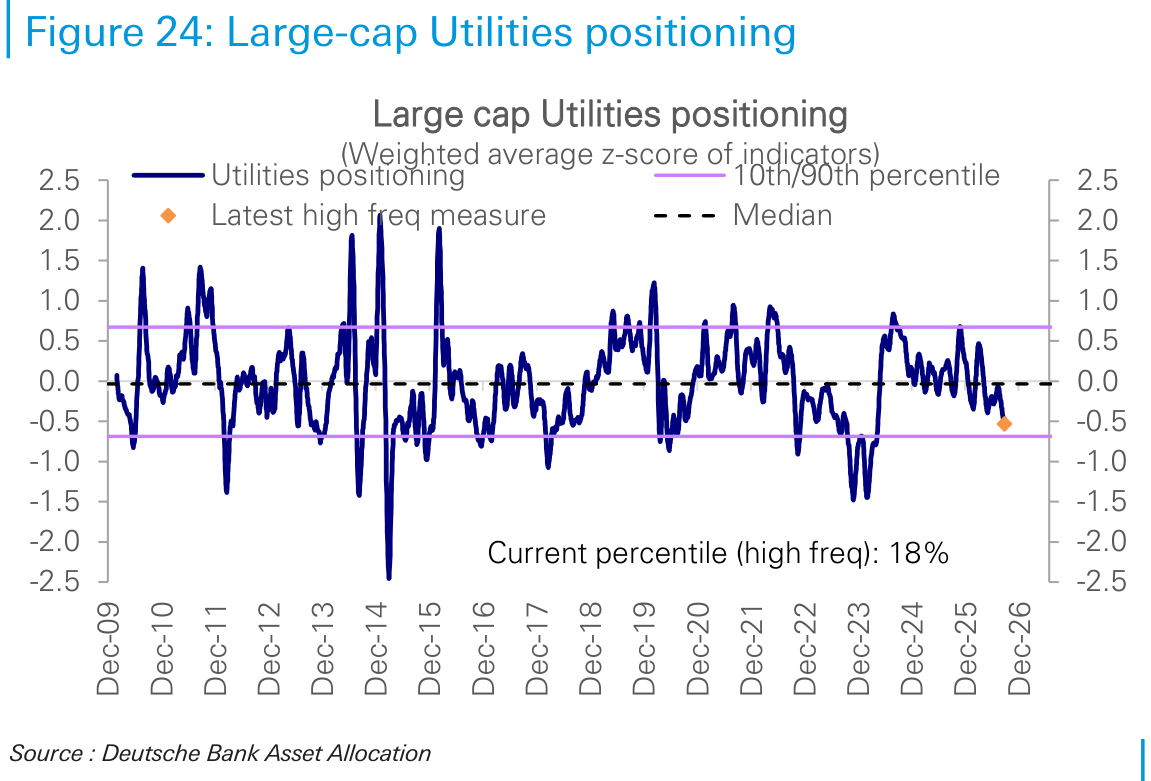 Large-cap Utilities positioning