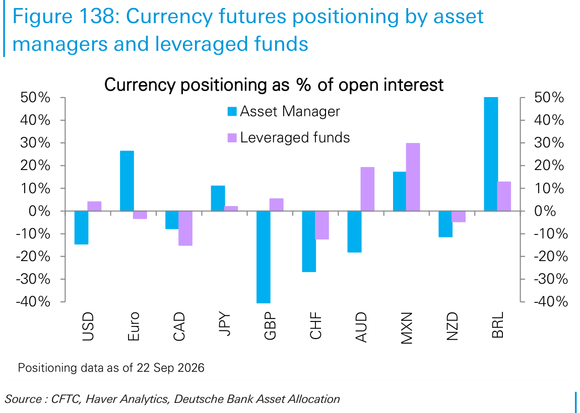 Currency futures positioning by asset
