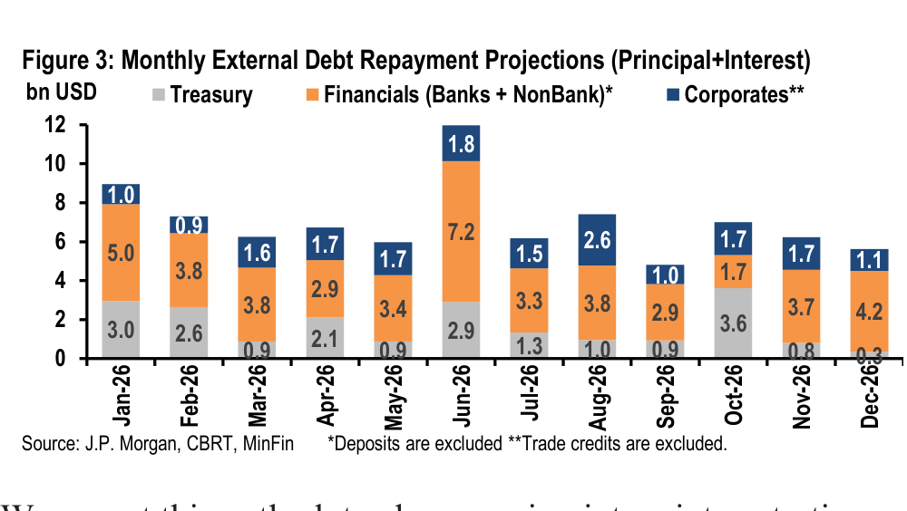 Figure 3. Monthly External Debt Repayment Projections (Principal+Interest)