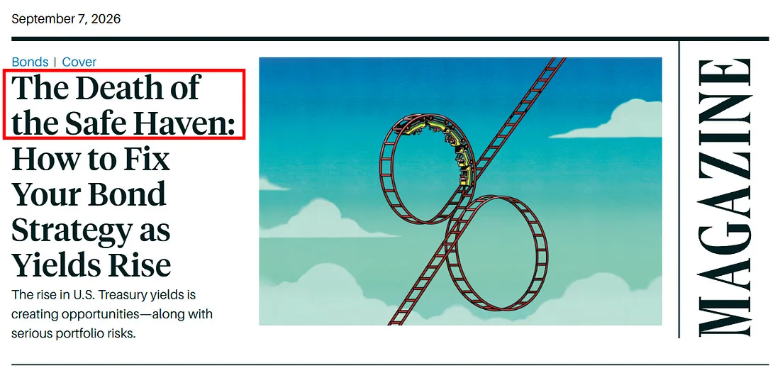 Barron's cover story, The Death of the Safe Haven