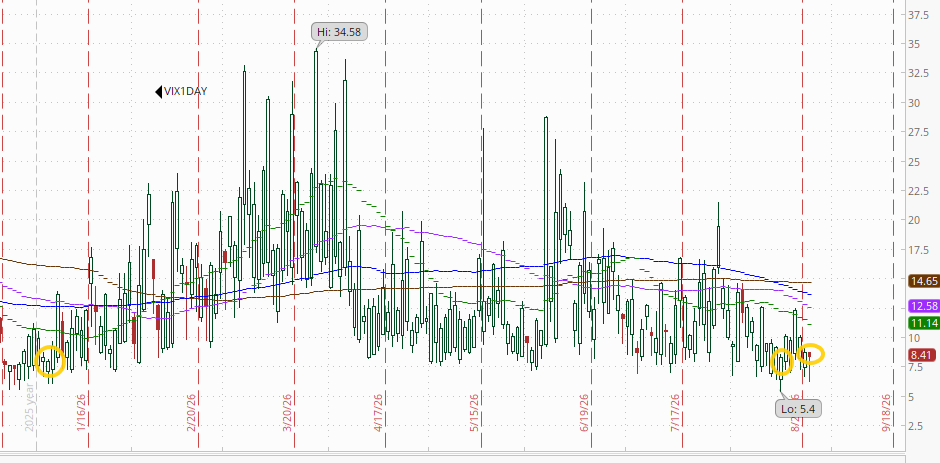1-day VIX