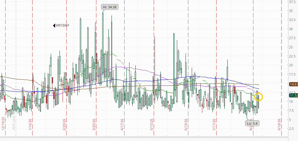 1-day VIX
