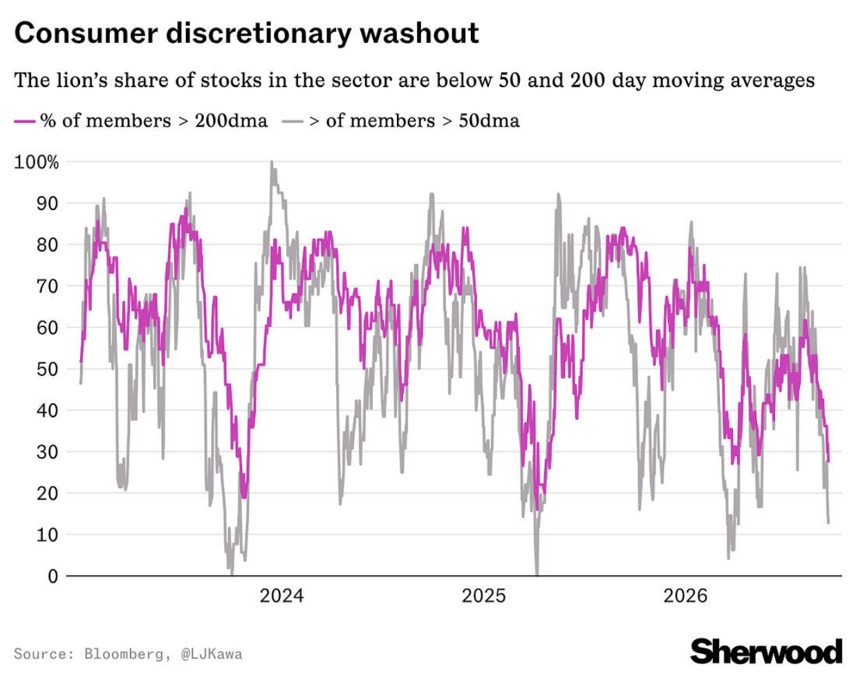 Consumer discretionary washout