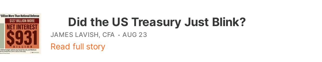 Did the US Treasury Just Blink?