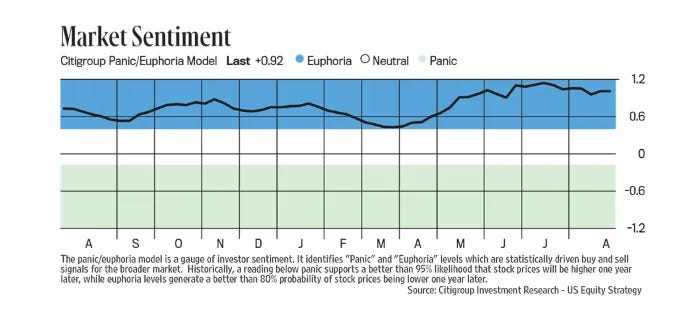 Citi panic/euphoria model