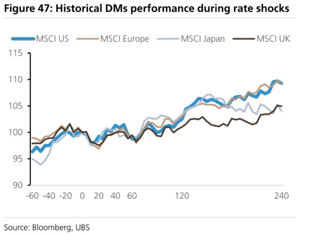 Historical DMs performance during rate shocks